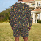 Dark Butterfly Men's Lightweight Sun Hoodie & Shorts Set Men's Lightweight Sun Hoodie & Shorts Printed Offshore