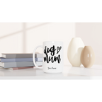 Personalise - Dog Mum - White 15oz Ceramic Mug Personalised 15oz Mug animal customise Globally Fulfilled Mum personalise