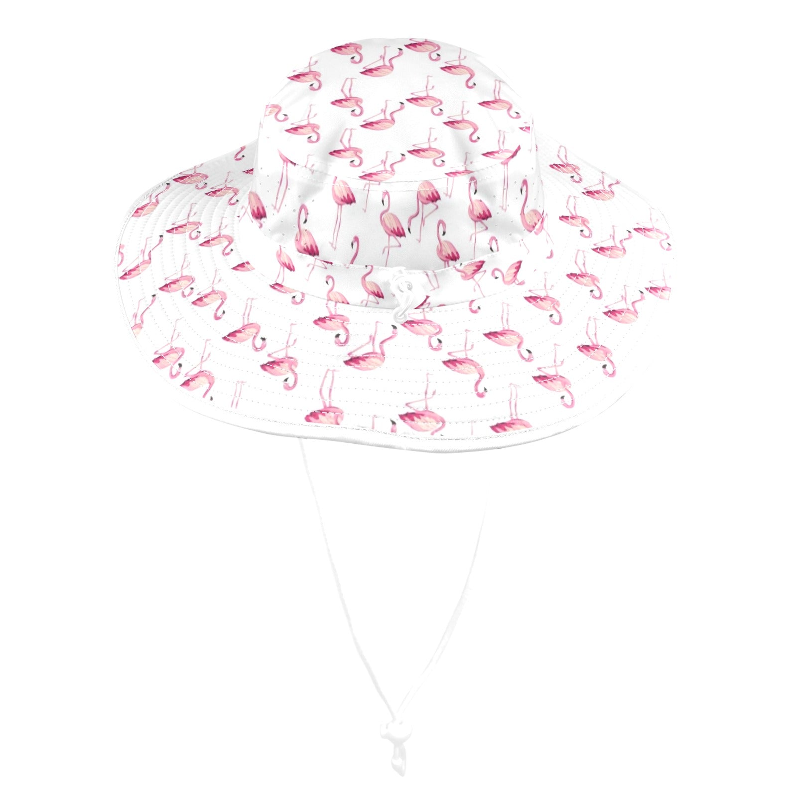 Flamingos Wide Brim Bucket Hat Wide Brim Bucket Hat animal Printed Offshore