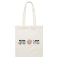 More Espresso, Less Depresso Parcel Canvas Tote Bag Default Title Small Tote Bag Coffee Printed In Australia
