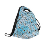 Dad Seagull Neoprene Lunch Bag/Large (Model 1669) Neoprene Lunch Bag animal Dad Printed Offshore