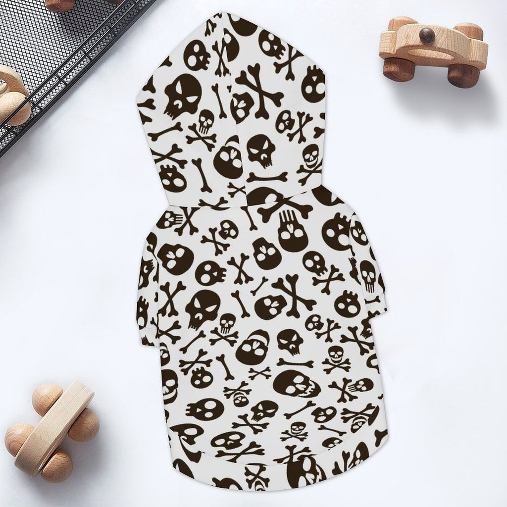 Skull And Crossbones Pet Hoodie (Small Size)