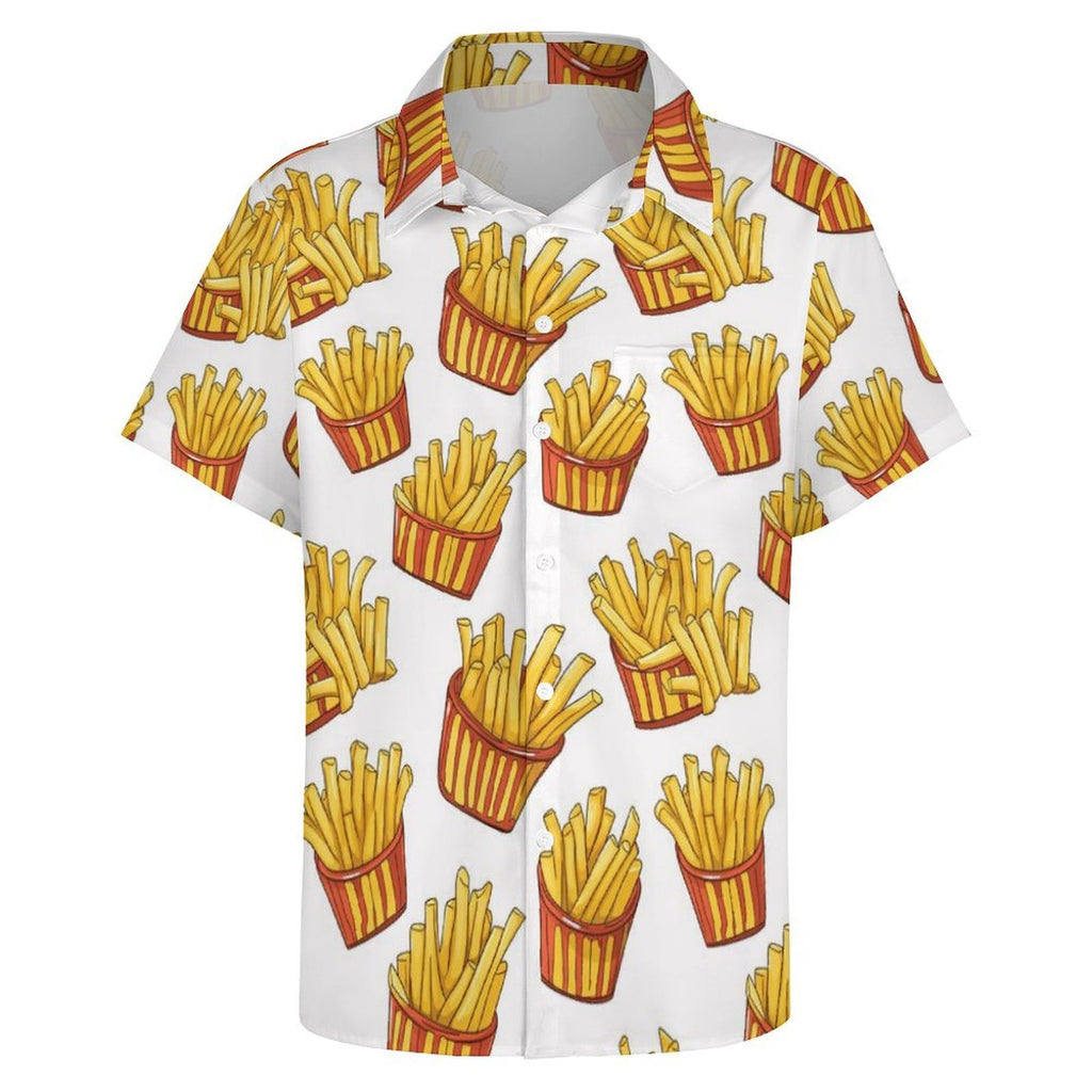 French Fries / Chips - Women's Short-Sleeve Button Up Shirt