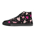 Pink Hearts - Kids' High Top Canvas Shoes US6Y Kids High Top Canvas Shoes Love Printed Offshore