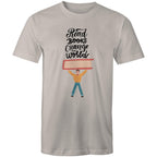Read Books, Change The World - Mens T-Shirt Light Grey Mens T-shirt Printed In Australia Reading