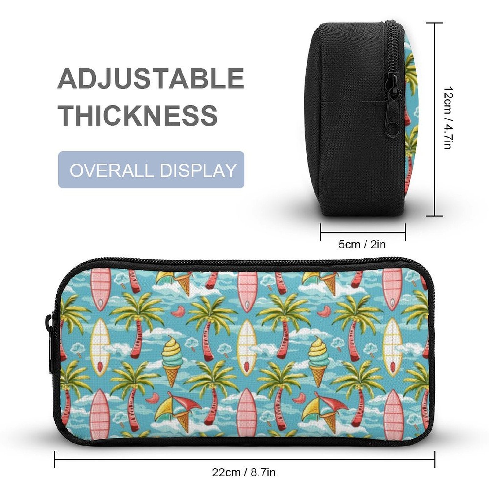 Summer Surf Backpack, Lunch Bag & Pencil Case Set