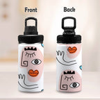 Faces Kids Water Bottle with Chug Lid (12 oz) Kids Water Bottle with Chug Lid Printed Offshore