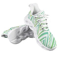 Green Abstract Men's Twisted Sole Sneakers