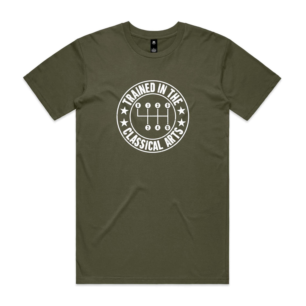 Manual Car Gears Men's AS Colour T-shirt Army Mens T-shirt Printed In Australia