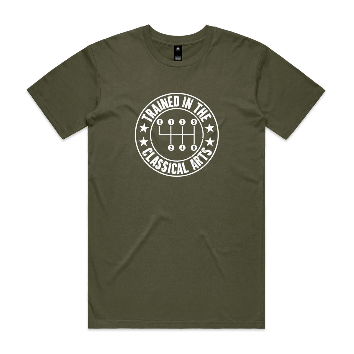Manual Car Gears Men's AS Colour T-shirt Army Mens T-shirt Printed In Australia