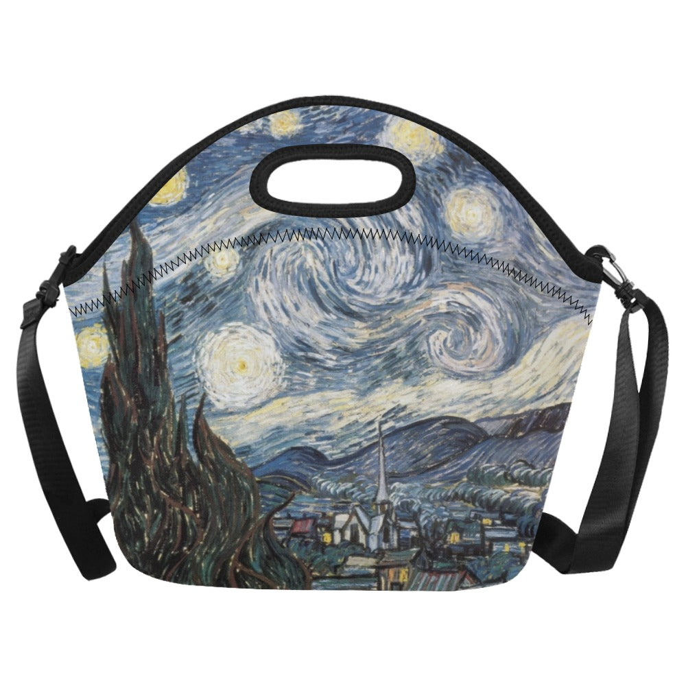 Starry Night - Neoprene Lunch Bag One Size Neoprene Lunch Bag Printed Offshore