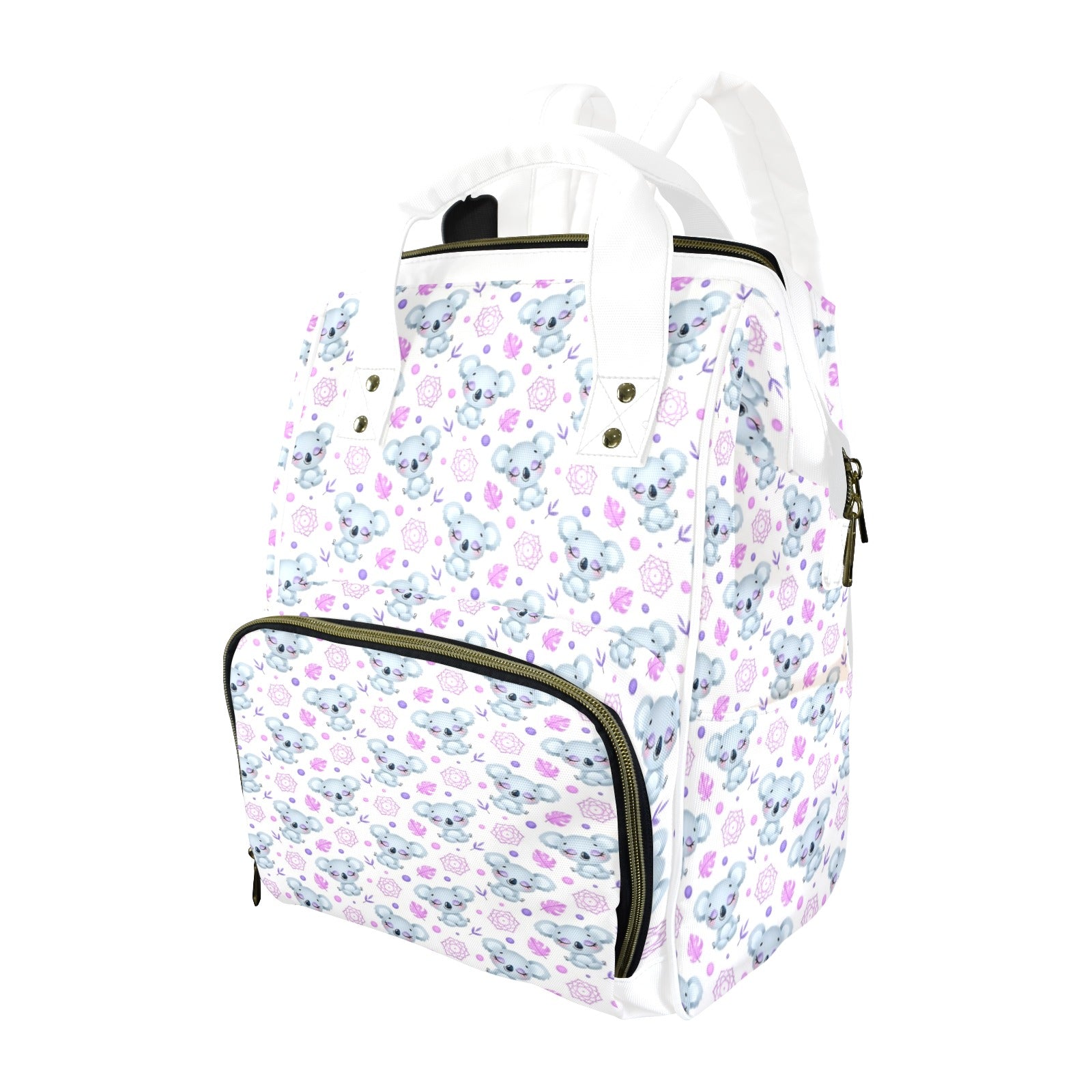 Zen Koala Multi-Function Backpack, Nappy / Diaper Bag One Size Multi-function Backpack, Nappy / Diaper Bag animal Australia Printed Offshore