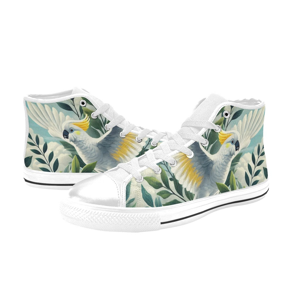 Cockatoo - Men's High Top Canvas Shoes