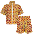 Cola Women's Windbreaker Short Set Women's Windbreaker Short Set Food Printed Offshore