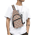 Coffee Van Chest Bag One Size Cross Body Chest Bag Coffee Printed Offshore