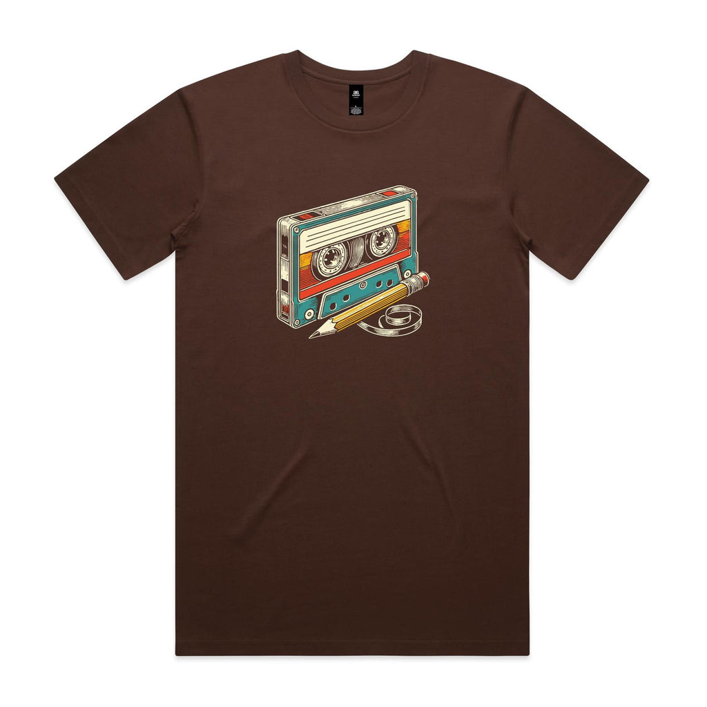 Cassette Tape And Pencil - Mens T-shirt