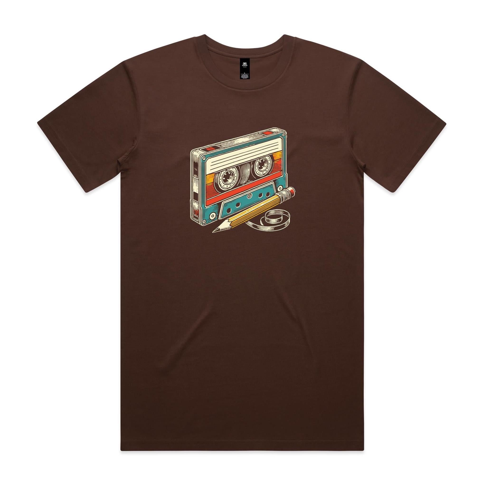 Cassette Tape And Pencil - Mens T-shirt