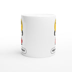 Feeling Confident - White 11oz Ceramic Mug White 11oz Mug Funny Globally Fulfilled