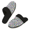 Animal Print In Colour Men's Fur Trim Thick-Sole Indoor Slippers 2XL Men's Fur Trimmed Slippers animal Printed Offshore