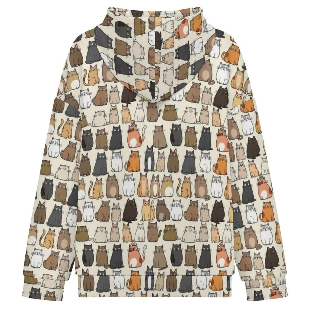 Lots Of Cats Women's Full-Zip Hoodie
