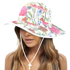 Australian Flowers - Wide Brim Bucket Hat Wide Brim Bucket Hat Plants Printed Offshore