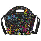 Math Scribbles - Neoprene Lunch Bag One Size Neoprene Lunch Bag Printed Offshore