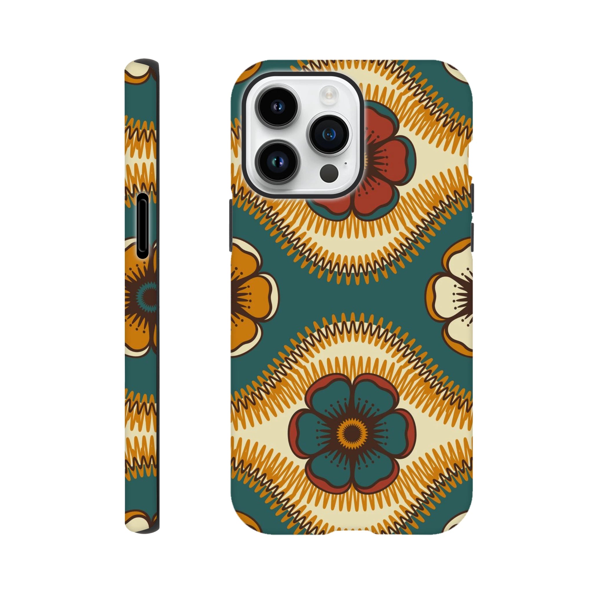Vintage Floral - Apple iPhone Tough case iPhone 14 Pro Max iPhone Tough Case Globally Fulfilled Retro