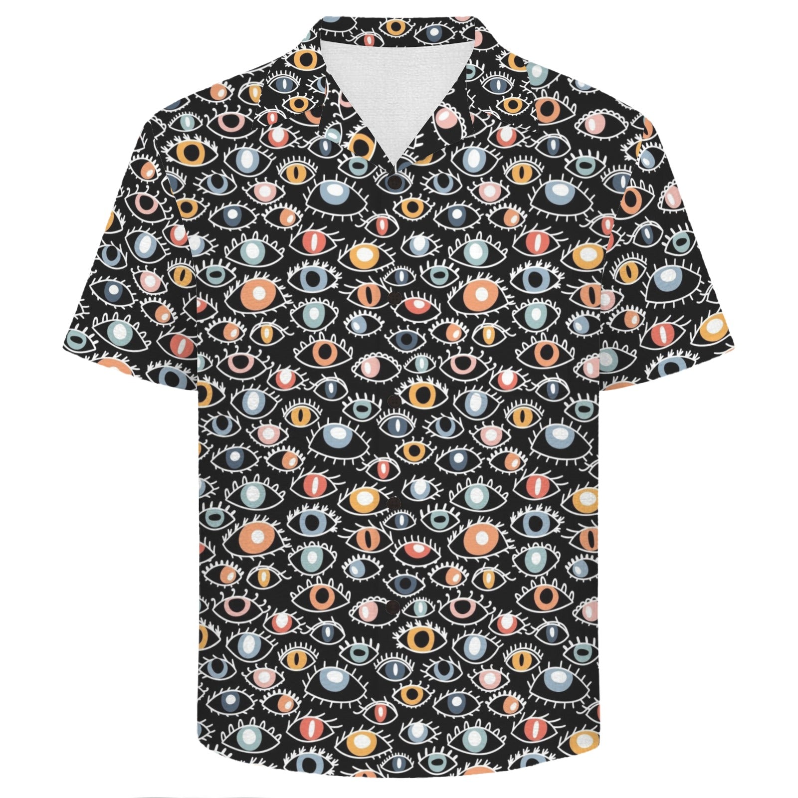 Eyes On Black Men's Crinkle Hawaiian Shirt