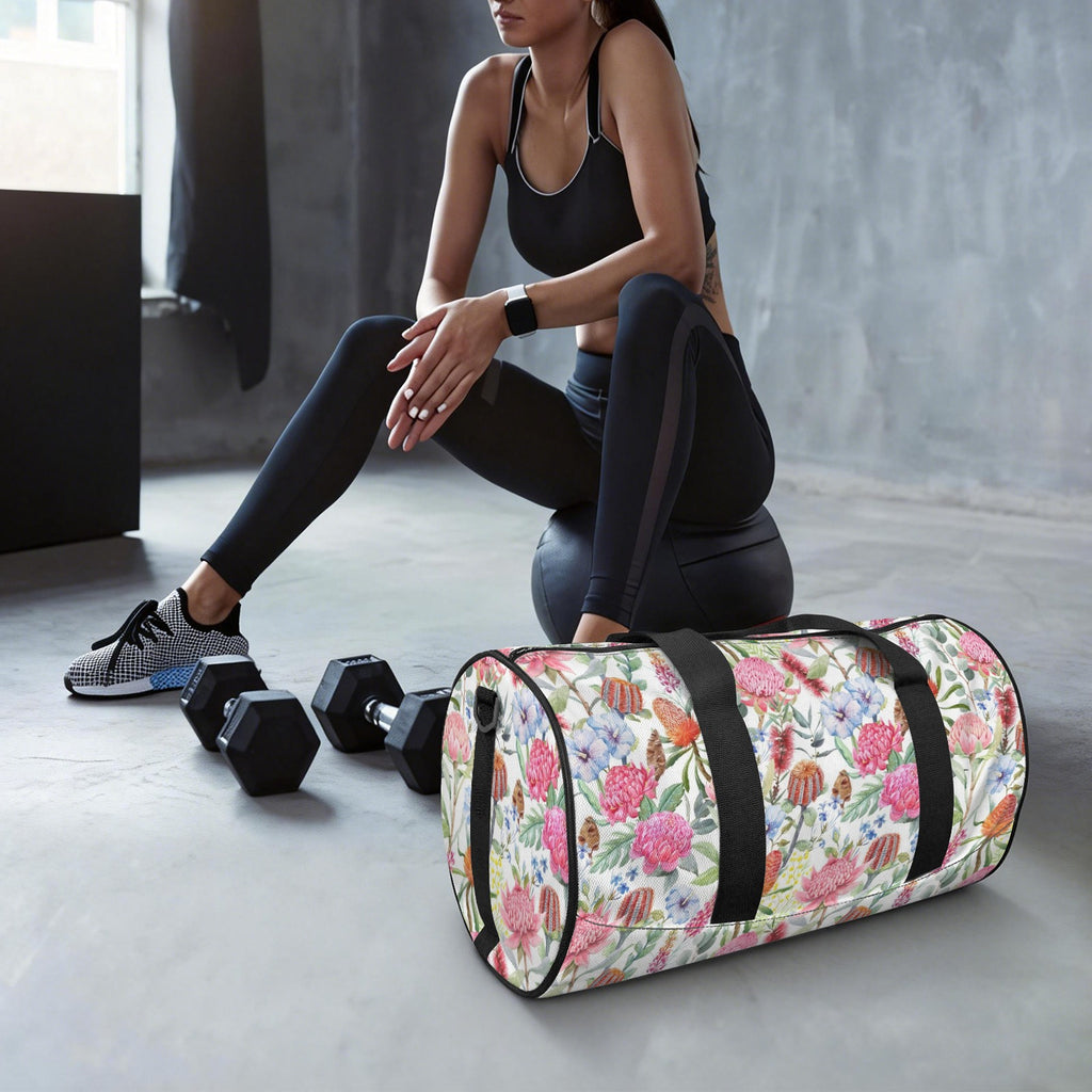 Australian Flowers Duffle Bag Duffle Bag Printed Offshore