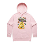 UFO Cat Abduction Women's AS Colour Hoodie Pink Womens Hoodie animal Printed In Australia Sci Fi