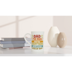 Personalised Dad, The Man Who Has Everything Except A Full Head Of Hair White 10oz Porcelain Slim Mug Personalised Porcelain Mug Dad Globally Fulfilled