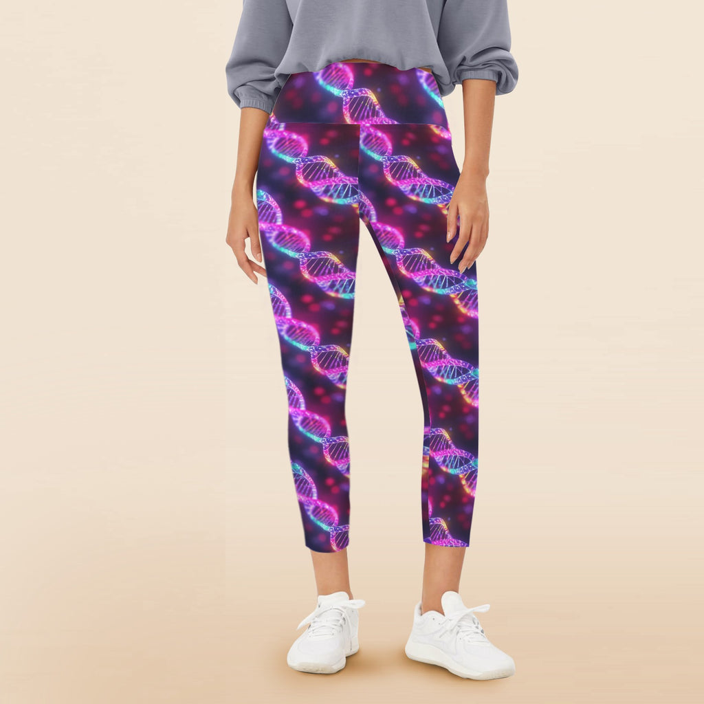 DNA Glow - Women's High Waist Pockets Yoga Leggings