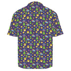 Groovy Alien And UFO Men's Crinkle Hawaiian Shirt