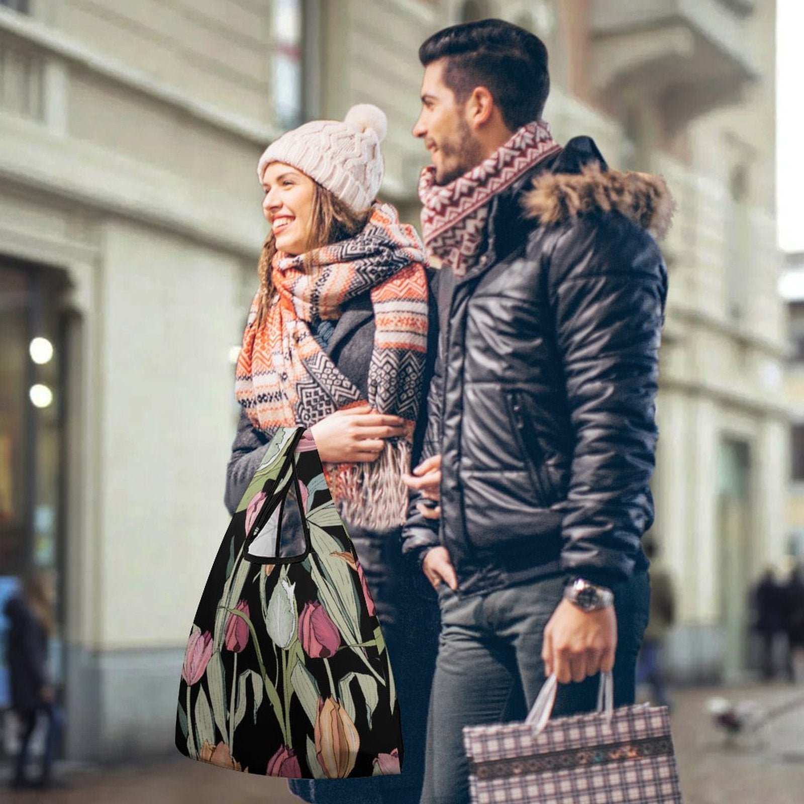 Tulips - Collapsible Shopping Bag