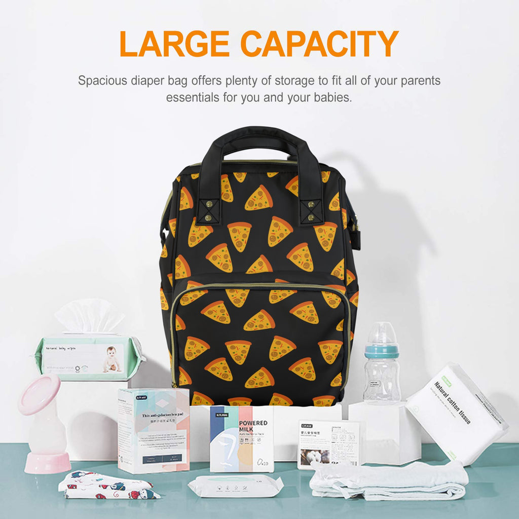 Pizzas - Multi-Function Backpack, Nappy / Diaper Bag