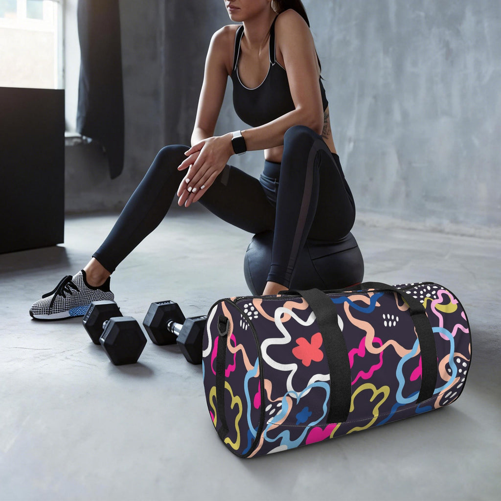 Floral In The Abstract Duffle Bag Duffle Bag Printed Offshore