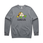 It's What's On The Inside That Counts, Sandwich - AS Colour Stencil Crew Sweatshirt Gravel Sweatshirt Food Printed In Australia
