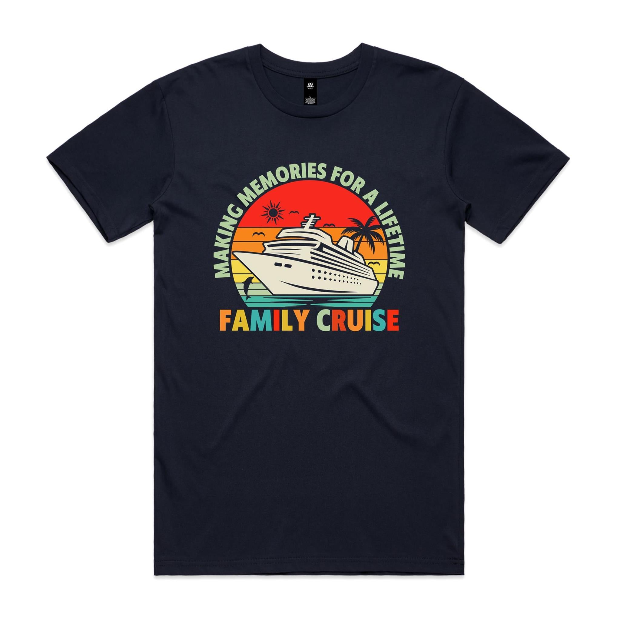Family Cruise, Making Memories For A Lifetime Mens Cruise T-shirt Navy Mens Cruise T-shirt Cruise Printed In Australia