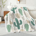 Cactus - Double-Layer Fleece Blanket 51"x59"