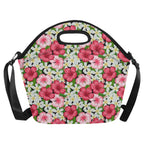 Hibiscus Neoprene Lunch Bag/Large (Model 1669) Neoprene Lunch Bag Plants Printed Offshore