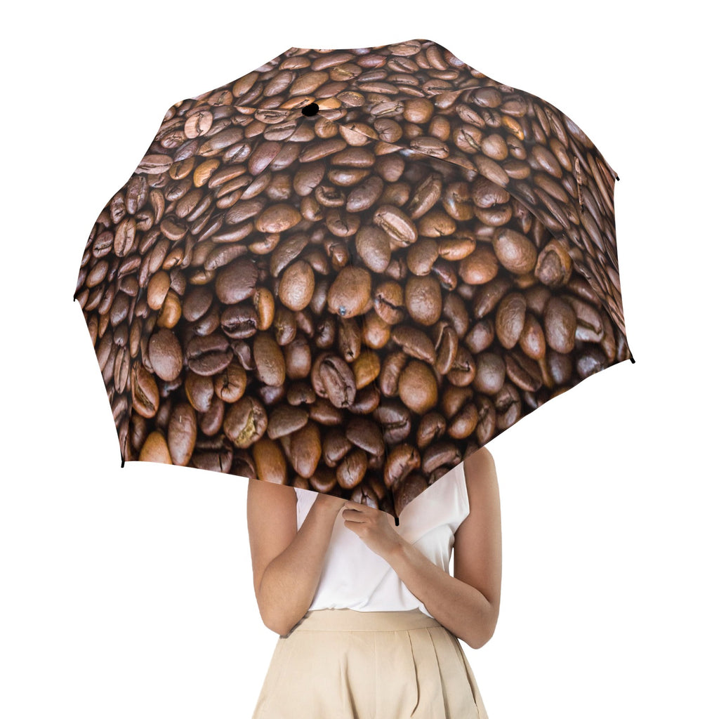 Coffee Beans - Semi-Automatic Foldable Umbrella (Model U12) Semi-Automatic Foldable Umbrella (U12)