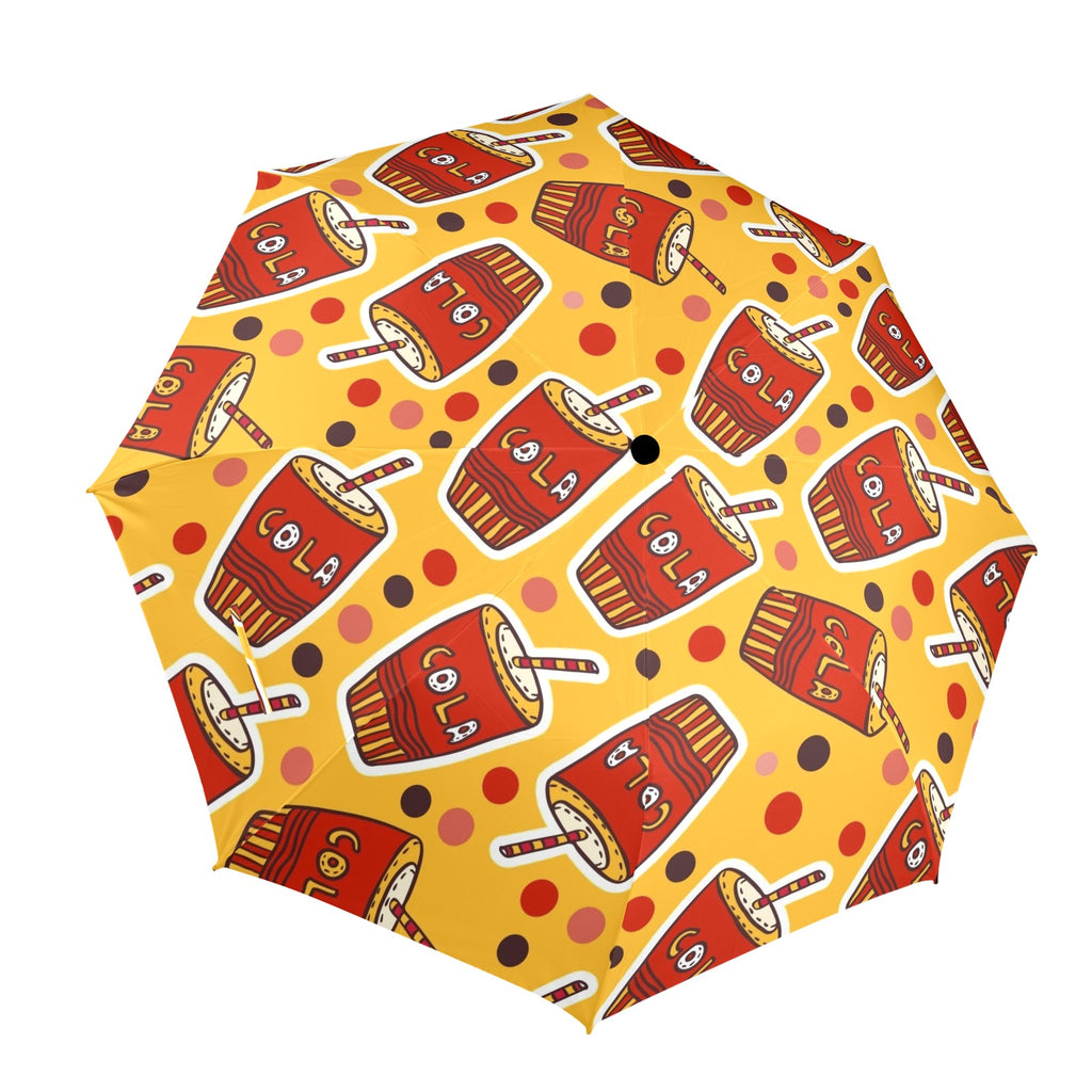 Cola - Semi-Automatic Foldable Umbrella (Model U12) One Size Semi-Automatic Foldable Umbrella (U12)