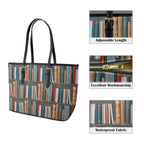 Books - Leather Tote Bag-Large
