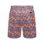Comic Book Cells Men's Mid-Length Beach Shorts Men's Mid-Length Beach Shorts comic Printed Offshore