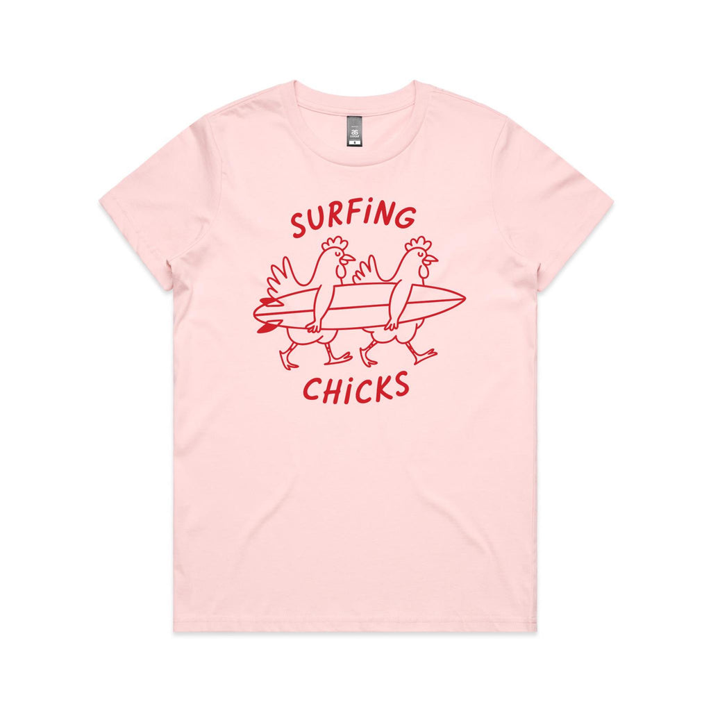 Surfing Chicks Women's AS Colour T-shirt