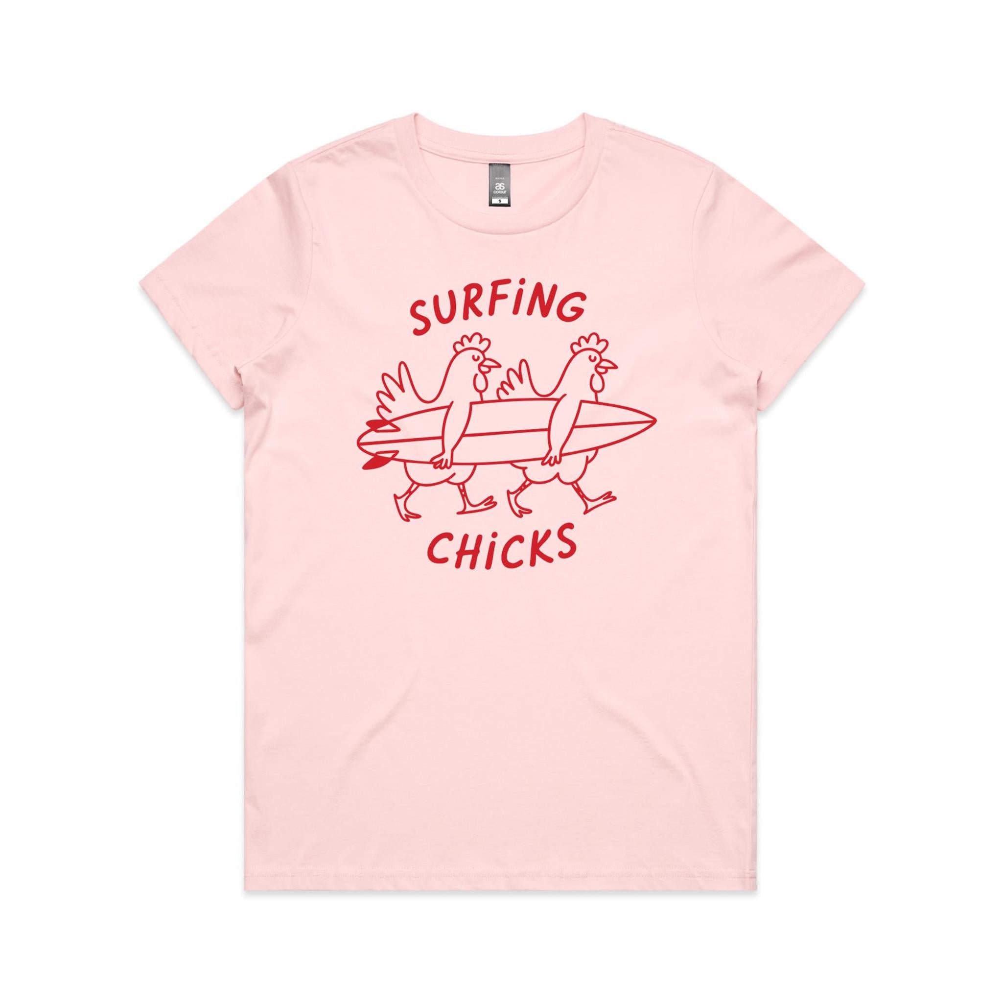 Surfing Chicks Women's AS Colour T-shirt