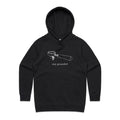 Stay Grounded, Coffee Portafilter Women's AS Colour Hoodie Black Womens Hoodie Coffee Printed In Australia