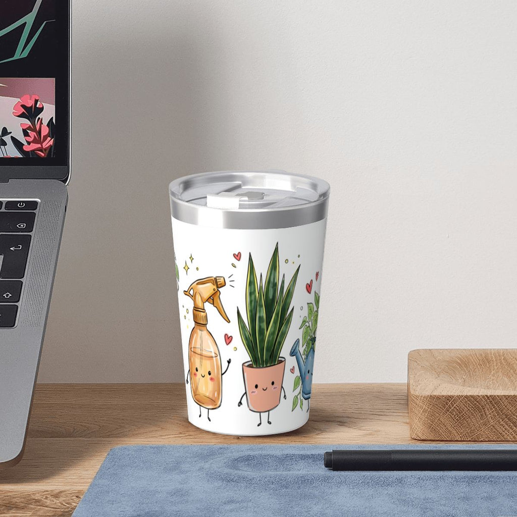 Plant Lover Small Stainless Steel Travel Mug Cup 12oz/350ml