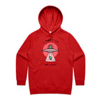 I Want To Be-Leaf, UFO - Womens Hoodie Red Womens 2XL Womens Hoodie Printed In Australia Sci Fi