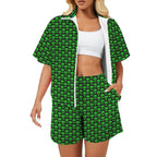 Aliens Women's Windbreaker Short Set 2XL Women's Windbreaker Short Set Printed Offshore Sci Fi
